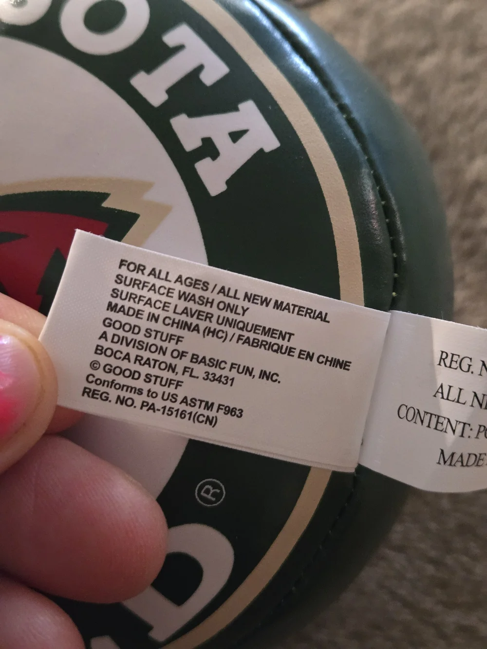 Officially Licensed NHL Minnesota Wild Stuffed Hanging Ornament New